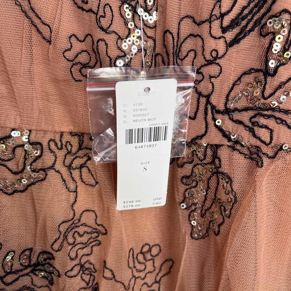 Maeve ANTHROPOLOGIE Sequined Tulle Midi Dress - Picture 11 of 16